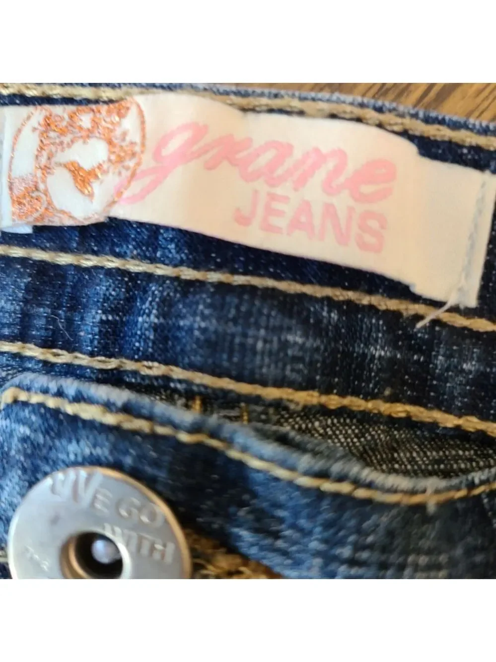 Grane Blue Denim Flare Jeans Girls Size 10